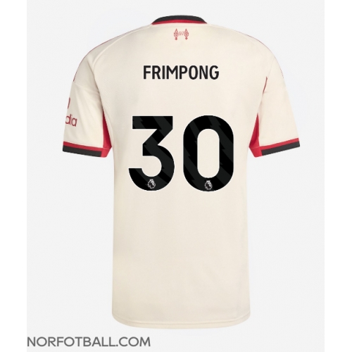 Billige Fotballdrakt Liverpool Jeremie Frimpong #30 Replika Bortedrakt 2025-26 Kortermet Billige Fotballdrakt Liverpool Jeremie Frimpong #30 Replika Bortedrakt 2025-26 Kortermet